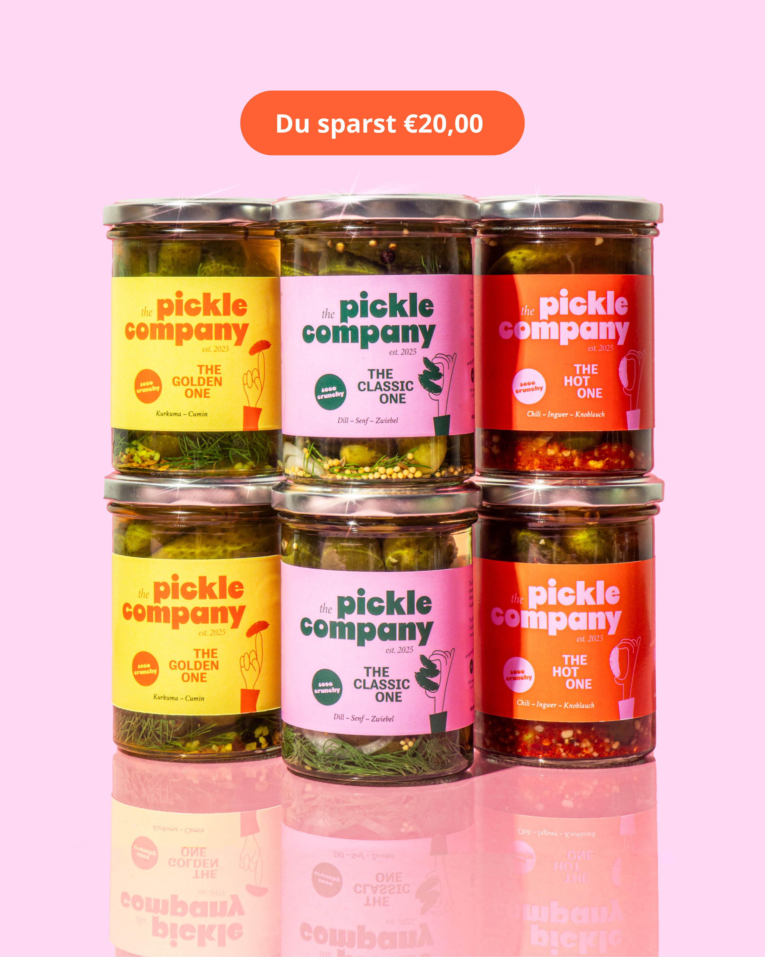 Pickle Jahespaket - 36 Gläser