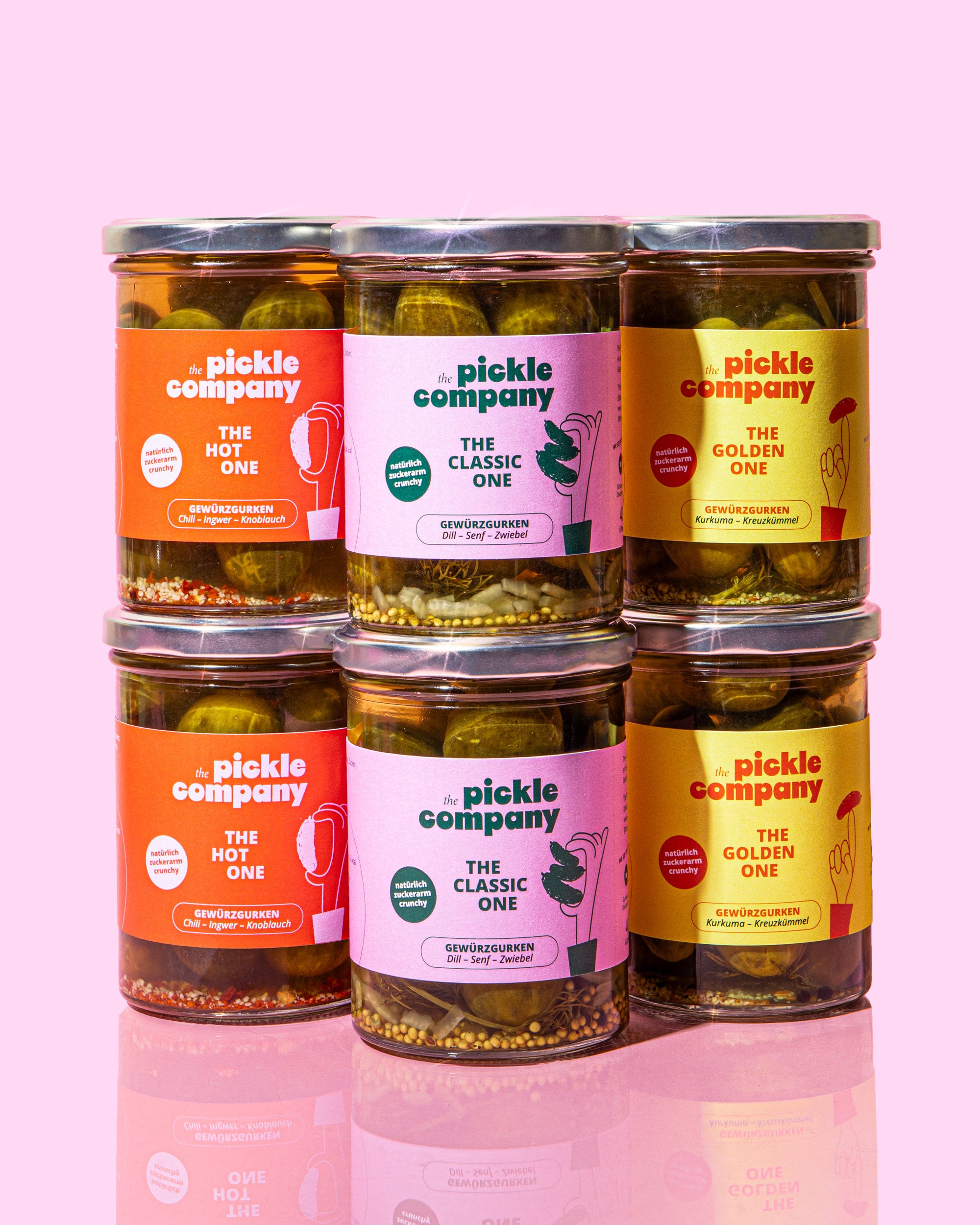 Pickle Trio - 6 Gläser